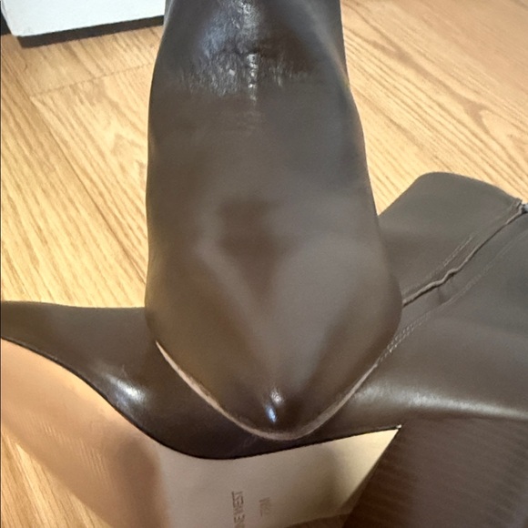 Elegant Brown woman’s  Ankle Boots Nine West size 7 1/2 brown leather . S12 - Picture 8 of 14